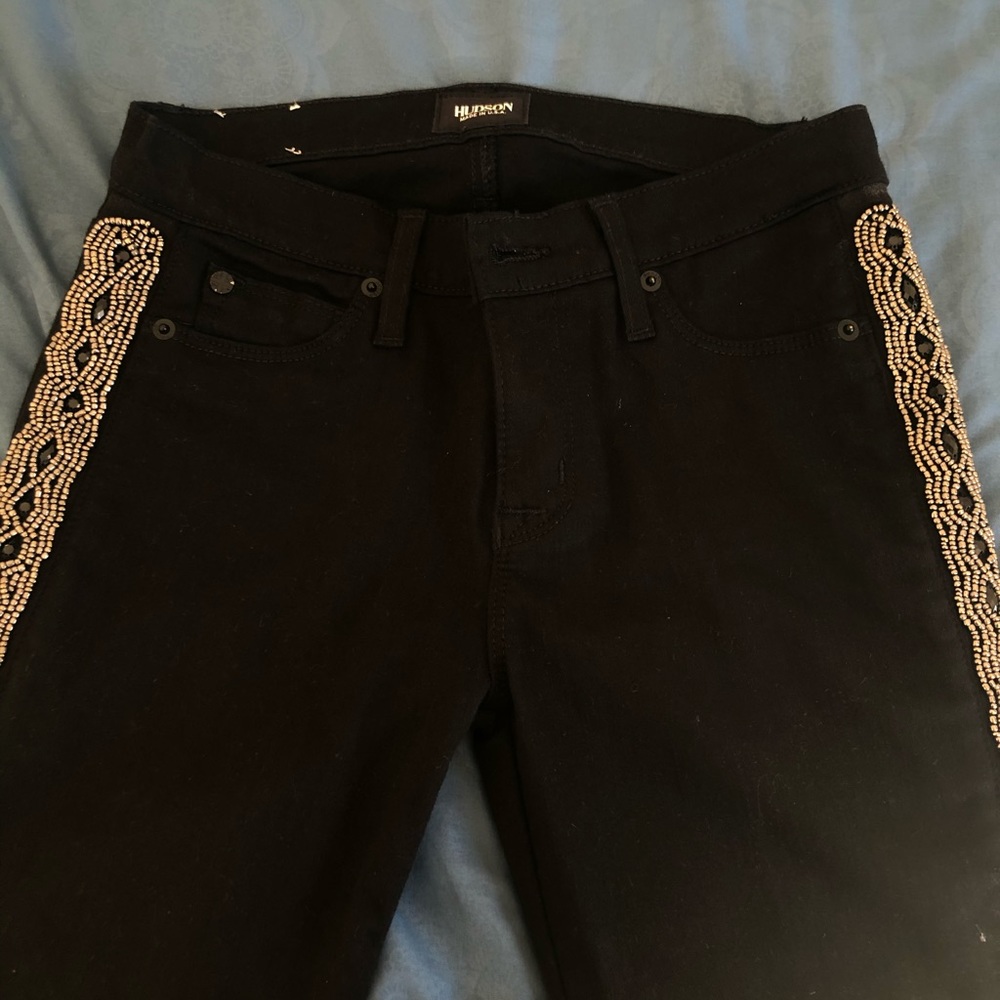 Luxurious Hudson black jeans size 26